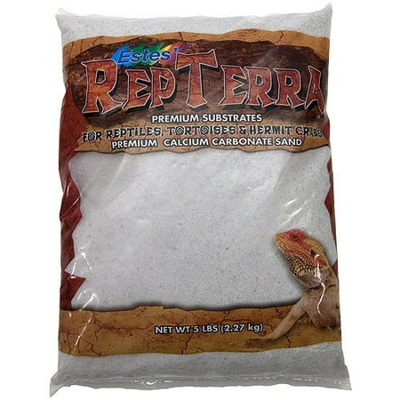 Estes RepTerra Premium White Calcium Carbonate Sand, 5 lbs.