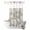 Gray, variant on No Hook Shower Curtain, Sage Green Starfish Coastal Shower Curtains for Bathroom with See Through Top Window, Shell Summer Beach Nautical Waterproof & Washable Bath Curtain Narrow 54"x78"