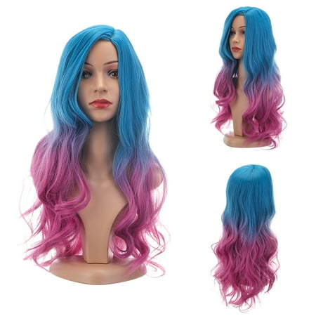 Natural Dark Roots Synthetic Lace Wig Ombre Blonde Lace Front