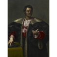 thumbnail image 2 of Sebastiano del Piombo 19x24 Black Ornate Framed Double Matted Museum Art Print Titled: Anton Francesco Degli Abizzi, 2 of 5