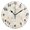 Black, variant on White Rabbit Foral Pattern Wall Clock 10in Round Artistic Oil Painting Home Decor Desk Table Clock