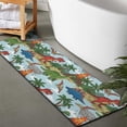 thumbnail image 2 of LightColor Dinosaurs Volcanoes Pattern Bathroom Rugs Mat,Non Slip Microfiber Bathroom Rug,Rubber Backing,Soft Bathroom Mats for Bathroom Floor,Tub and Shower,47x17in(120x43cm), 2 of 5