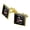 Gold, variant on Vampire Sleigher Slayer Funny Humor Square Cufflink Set - Silver or Gold