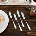 thumbnail image 5 of TEXIJUSO Premium 7" Louise Butter Knives: Set of 4, 18/10 Stainless Steel, Dishwasher Safe and Rust-Resistant (Smooth), 5 of 6