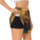 thumbnail image 1 of Balery Cute Sunflower Guinea Pig Pantalones cortos deportivos para mujer con forro y dos bolsillos, elásticos, para entrenamiento, gimnasio, yoga-X-Large, 1 of 7