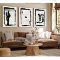 thumbnail image 2 of Western Cowboy Canvas Wall Art Aesthetic Black and White Cactus Cowboy boots Painting Picture Wall Decor Vintage Southwestern Desert Poster Print Artwork for Living Room Bedroom（Only canvas）, 2 of 6