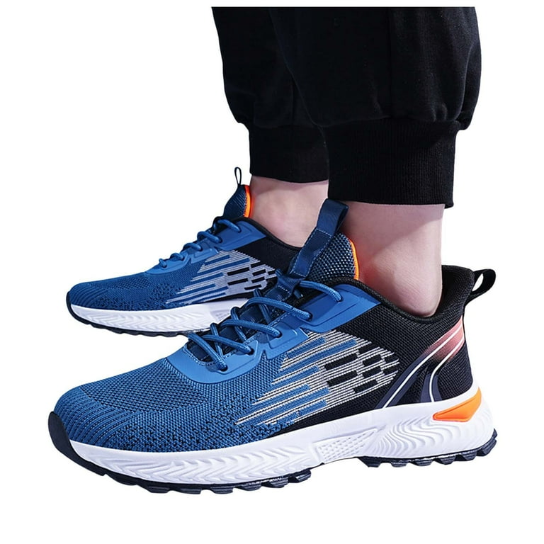 Men s Wide Classic Sneakers Wide Retro Running Shoes for Men Lightweight Breathable Cross Trainers for Flat Feet Heel Sneakers Walmart