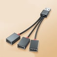 thumbnail image 6 of CIYISON USB Male to 3 USB Female Splitter Charge Hub Power Cord Extension Adapter Cable, 6 of 11