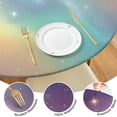 thumbnail image 4 of Colorful Tie Dye Nebula Pattern Round Fitted Tablecloth with Elastic Edge,Dining Table Cover Waterproof,Outdoor Round Tablecloth for Camping,Dining,Indoor and Outdoor, 4 of 7
