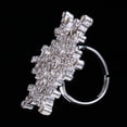 thumbnail image 4 of Anillo de dedo de copo de nieve de la boda, Anillo de copo de nieve de la Navidad, Anillo de diamante de imitación, Anillo de mujer de la moda, Anillo de fiesta de fiesta, Anillo de Navidad de, 4 of 9