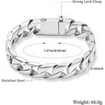 thumbnail image 6 of Cuban Link Bracelet Cremation Bracelet for Ashes Men Memorial Jewelry Stainless Steel Hand Chain Personalized Customization Keepsake - 20CM/22CM/24CM, 6 of 8