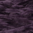thumbnail image 2 of JubileeYarn Chenille Yarn - Worsted Weight - 100g/cake - Amethyst - Dark Plum Purple Velvet - Crochet and Knitting Yarn - 1 Cake, 2 of 6
