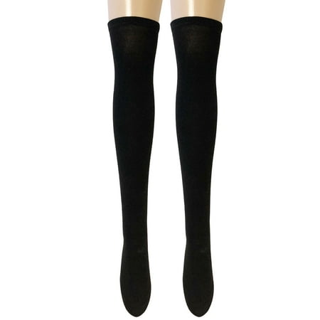 

Wrapables® Women s Two-Tone Knee High Boot Socks Black