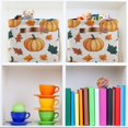 thumbnail image 6 of Yayeee 2 Pack Canvas Storage Basket with Handles for Shelves Fabric Bins Closet Organizer, Pumpkins Pattern, 6 of 8