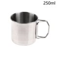 thumbnail image 1 of 1Pc Stainless Steel Folding Handle Cup Portable Carabiner Cup Outdoor Camping Cups for Home Outdoor Camping Accessories He Qiyong unisex, 1 of 2