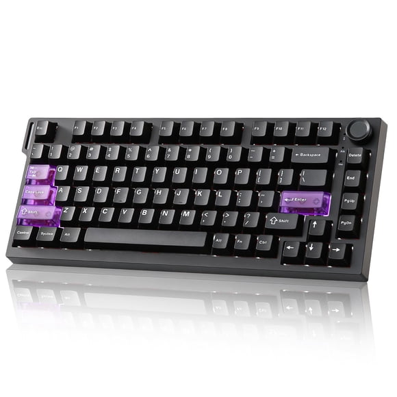 YUNZII RT75 PRO Wireless Gaming Keyboard,Hall Effect Mechanical Rapid Trigger Magnetic Keyboard Bluetooth/USB-C/2.4G 8KHz Polling Rate &128K Scan,RGB