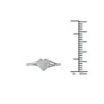 thumbnail image 4 of 1/6Ct TDW Diamond 10K White Gold Diamond Heart Shape Split Shank Fashion Ring, 4 of 5