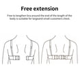thumbnail image 4 of freestylehome Extension Strap Bra Extenders Buckle 4 Hooks Brassiere Accessories Adjustable Length Intimates Replacement Gadgets 2 Rows, 4 of 8