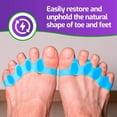 Mars Wellness Gel Toe Separators Universal Toe Spreaders Straighteners to Relieve Foot Pain