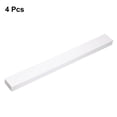 thumbnail image 3 of Uxcell 4Pcs Cord Hider Wall 15inx1.57inx0.8in Cable Cover Self Adhesive Wire Hider Wall Mounted TV Cable Raceway, Blanco, 3 of 7