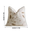 thumbnail image 3 of Qholemyo Floral Embroidered Throw Pillow Covers 17.7x17.7in Soft Elegant Decor For Indoor Sofa Bedroom, 3 of 6