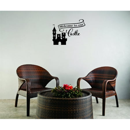 custom wall decal sticker welcome to our castle prince princess love fairy talehome decor picture