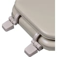 thumbnail image 3 of BathDecor Deluxe Soft Round Toilet Seat with a Closed Front in Tan., 3 of 4
