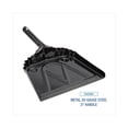 thumbnail image 3 of Boardwalk Metal Dust Pan, 12 x 14, 5" Handle, 20-Gauge Steel, Black, Each, 3 of 3