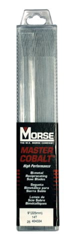 MK Morse RBMC95014T25 Master Cobalt 9" 14 TPI Reciprocating Saw Blade - 25 Pack