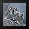 thumbnail image 2 of Weenink, Jan 15x15 Black Modern Framed Museum Art Print Titled - Four monkeys, 2 of 5