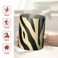 thumbnail image 5 of 12oz Coffee Tumblers Zebra Pattern Stainless Steel Vacuum Insulated Travel Tumbler Coffee Cups Mug with Lid and Straw with Cleaning Brush for Cold & Hot Drinks, 5 of 5