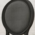 thumbnail image 4 of Noble House Dior Set of 2 Dining Chairs, Traditional Fabric, Gray and Black, 4 of 7