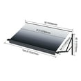 thumbnail image 2 of KFFKFF RV Awning Replacement, 10', Water-Resistant Sun Shelter Vinyl RV Pull-Out Awning with Aluminum Alloy Structure, Electrically Operated Gradient Black Exterior Trailer Shade, 2 of 9