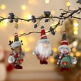 thumbnail image 5 of Paquete de 3 　Colgante para árbol de Navidad Colgante de Navidad Juguete Muñeco de nieve Alce Papá Noel Adorno colgante para árbol de Navidad Muñeco de nieve, 5 of 5