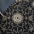 thumbnail image 6 of SAFAVIEH Jardin Wilson Floral Wool Area Rug, Black/Ivory, 6' x 6' Square, 6 of 8