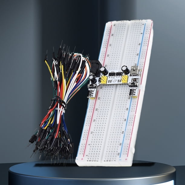 Prototipo Breadboard 65 cables de puente Breadboard módulo de potencia para Arduino