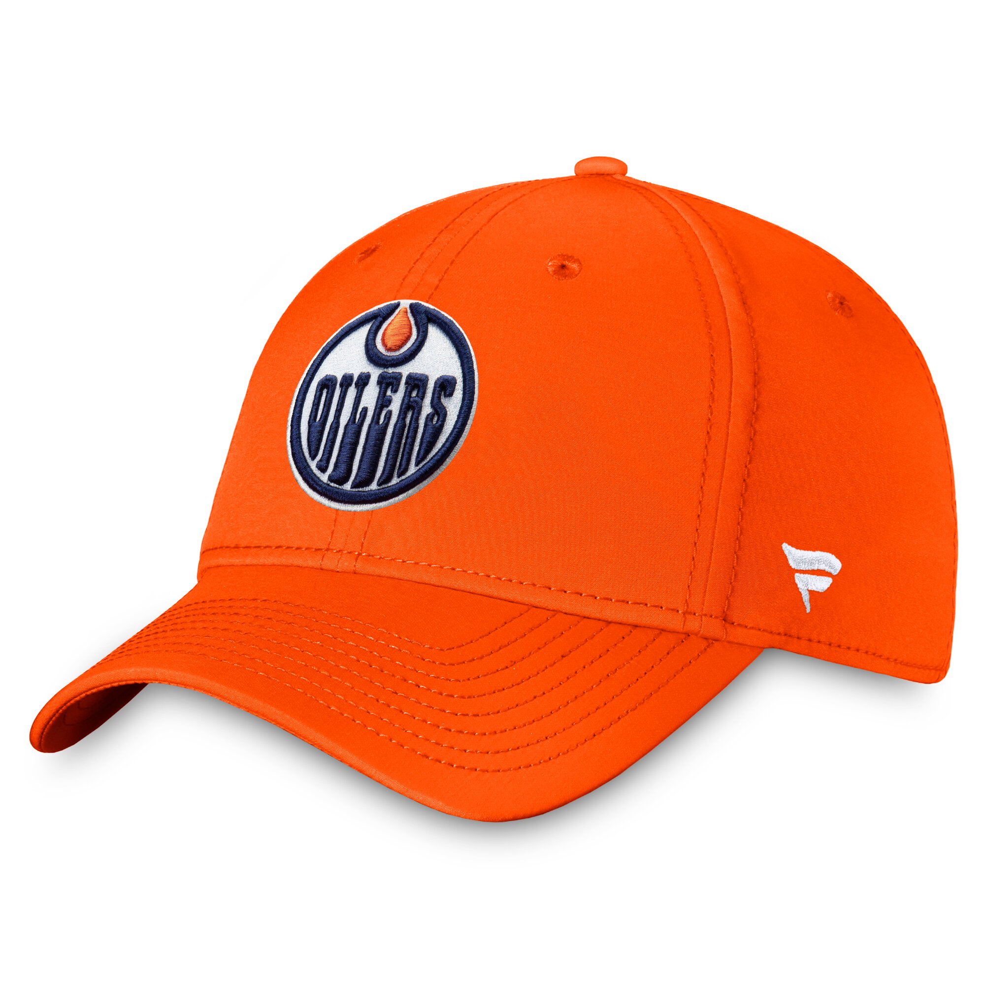 Men's Fanatics Orange Edmonton Oilers Core Primary Logo Flex Hat