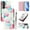 Donuts, variant on TECH CIRCLE for Samsung Galaxy A14 5G Case 6.6" (2023 Release), Cute Cartoon Flip Wallet Case with Lanyard, Built-in Card Slots & Stand Function, Portable Lightweight Slim Cover, Butterfly Forest