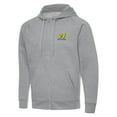 thumbnail image 2 of Men's-Antigua Heather Gray William Byron Big & Tall Victory Full-Zip Hoodie, 2 of 3