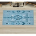 thumbnail image 1 of Geometric Decorative Rug, Tribal Hand Drawn Vintage Aztec Background in Vector Illustration Print, Quality Carpet for Bedroom Dorm and Living Room, 6 Sizes, Pale Blue, by Ambesonne, 1 of 1