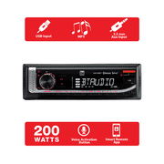Dual Electronics XD18BT Single DIN Car Stereo Head Unit with Bluetooth, USB, AM/FM/MP3, New