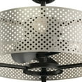 thumbnail image 5 of 300041SBK Kichler Lighting Eyrie - Ceiling Fan with Light Kit - with Contemporary inspirations - 17.75 inches tall by 23 inches wide-Satin Black, 5 of 7