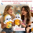 thumbnail image 5 of Banana Music Plush Toy Interactive Touch Sensor Fabric, Educational Rhythm Piano Yellow Mascot, Cute Stuffed Fruit Toy for Music Lovers, 5 of 7
