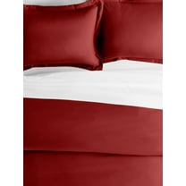 Comfort Canopy - 2 Pack Burgundy Pillow Shams Microfiber Ultra Soft for King Beds