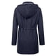 thumbnail image 3 of Chaqueta impermeable LOMON para mujer, impermeable, con capucha, a rayas, azul, XL, 3 of 6