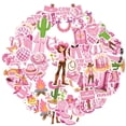 thumbnail image 2 of 35pcs-50pcs Vintage Stickers Cowboy Stationery Stickers Pink Animal Stickers for Laptops Suitcases Fridge, 2 of 9