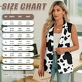 thumbnail image 6 of Psesaysky Cow print Womens Waistcoat Vest Sleeveless Blazers for Women Business Casual Fashion Open Front Suit Vest, Size L, 6 of 6