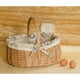 thumbnail image 4 of Canasta De Paja Tejida Almacenamiento De Mimbre De Mimbre De Comida De Fruta Sunnimix Picnic Basket Organizer, 4 of 8