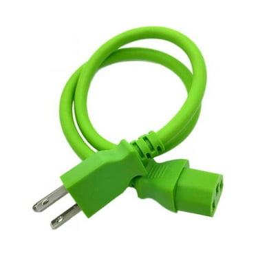 Kentek 2 FT Green AC Power Cable Cord For ACER V213H P216HV V223W LCD Widescreen Monitor
