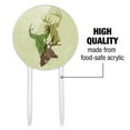 thumbnail image 6 of Acrylic Deer Heads Trio Design Hunting Hunter Camouflage Cake Topper Party Decoration for Wedding Anniversary Birthday Graduation, 6 of 6